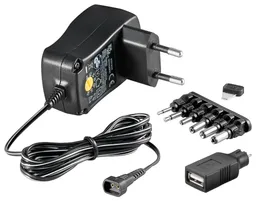 Goobay Goobay EcoFriendly Universal Netzteil 600 mA 3-12 V mit 8 DC + 1 USB Adapter Netzstecker – Produktbild 1 von 1