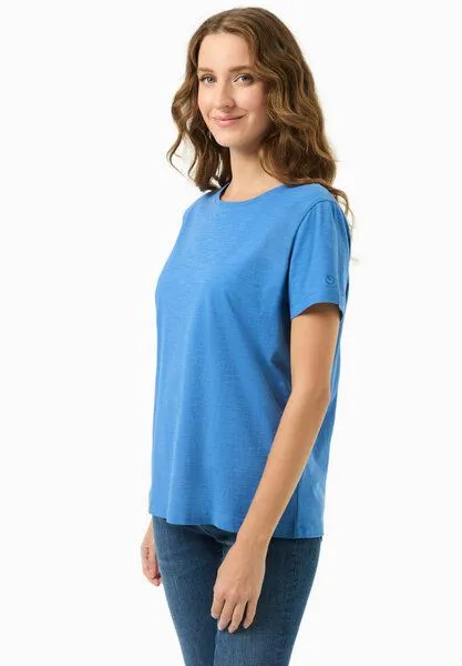ORGANICATION ORGANICATION Damen Basic T-Shirt aus Bio-Baumwolle, Deep blue, – Produktbild 3 von 4