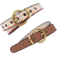 Seegarn Seegarn - Gürtel / Wendegürtel 'SeeFrieden' 3cm, Antik messing, – Produktbild 2 von 5