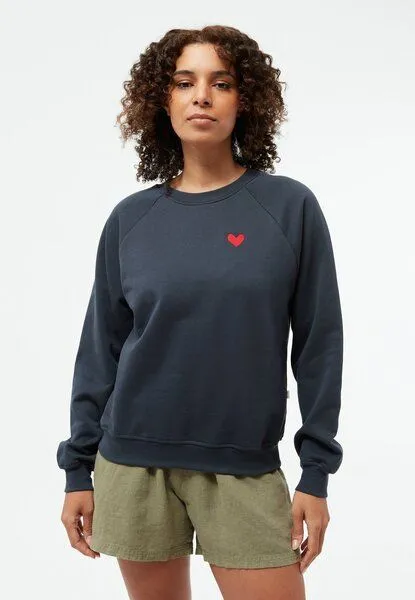 Givn Berlin Givn Berlin Sweater GBYARA (Heart) aus Bio-Baumwolle mit Stickerei, Midnight blue, – Produktbild 1 von 4