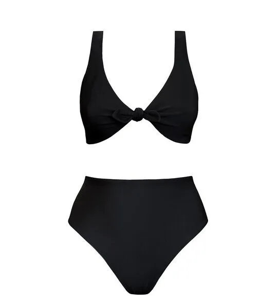 Anekdot Anekdot Bikini Set Line Top + Skyline High Slip, Black, – Produktbild 1 von 2