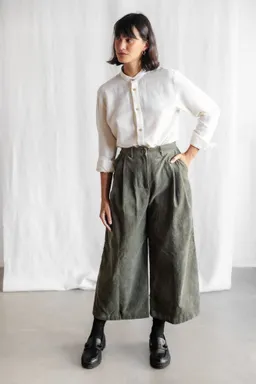 Jyoti - Fair Works Jyoti - Fair Works Damen vegan Culotte Awasi Pistazie Grün – Produktbild 1 von 1