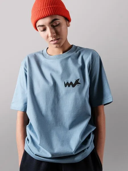FANTASTIC REALITY STUDIOS Fantastic Reality Studios Snake Boxy Fit T-Shirt – Bio-Baumwolle, Unisex, Blau, – Produktbild 2 von 4