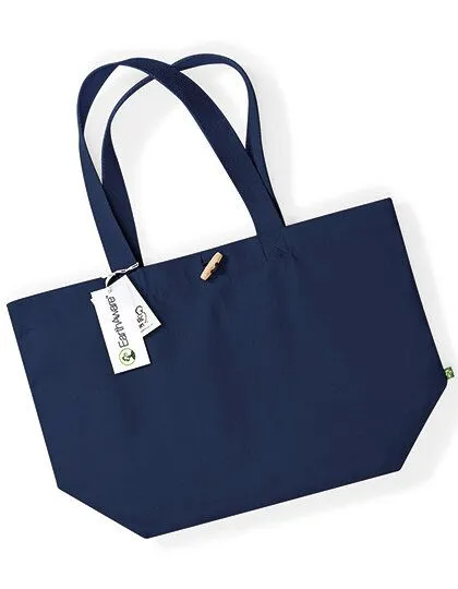 Westford Mill Westford Mill EarthAware Organic Marina Bag XL Shopper Strandtasche, Navy, – Produktbild 2 von 4