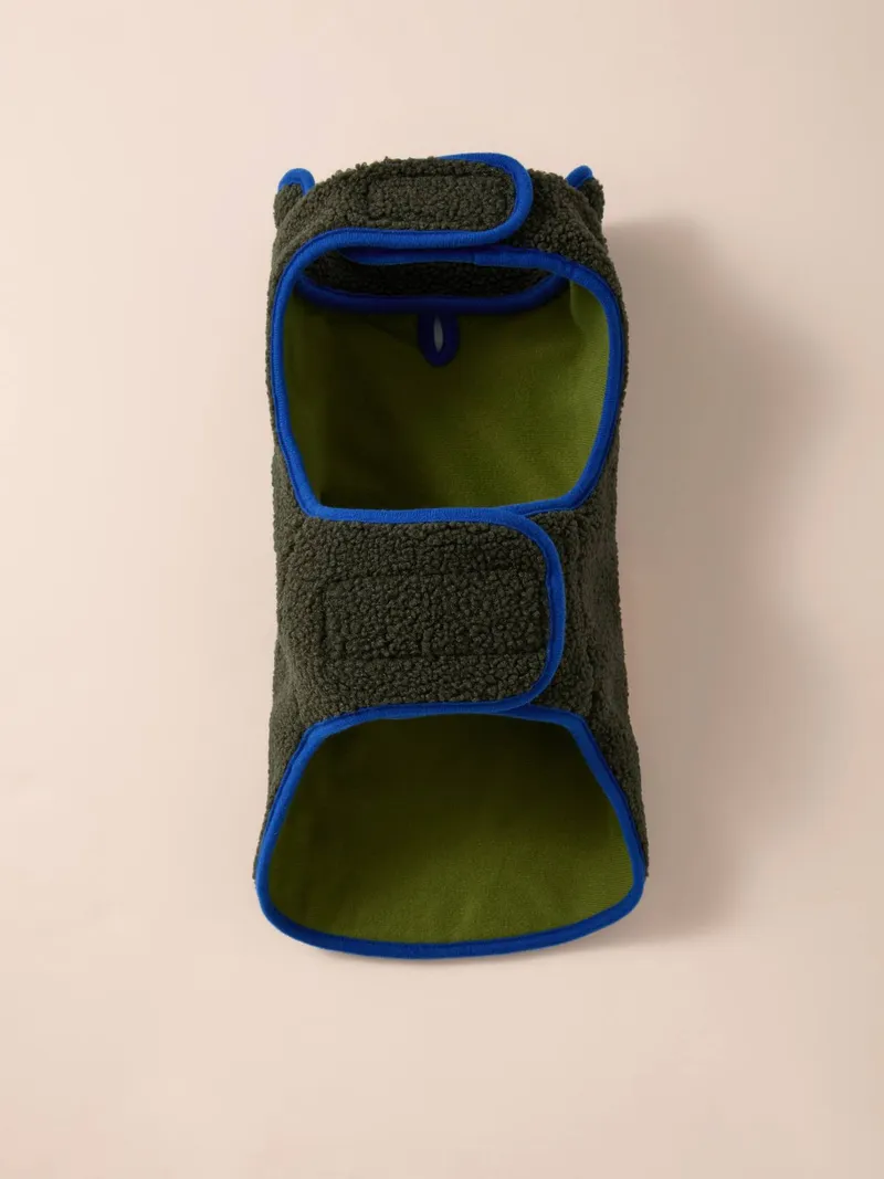 Vertbaudet Fleece-Mantel für Hunde mit kleiner Tasche, Khaki, – Produktbild 2 von 4
