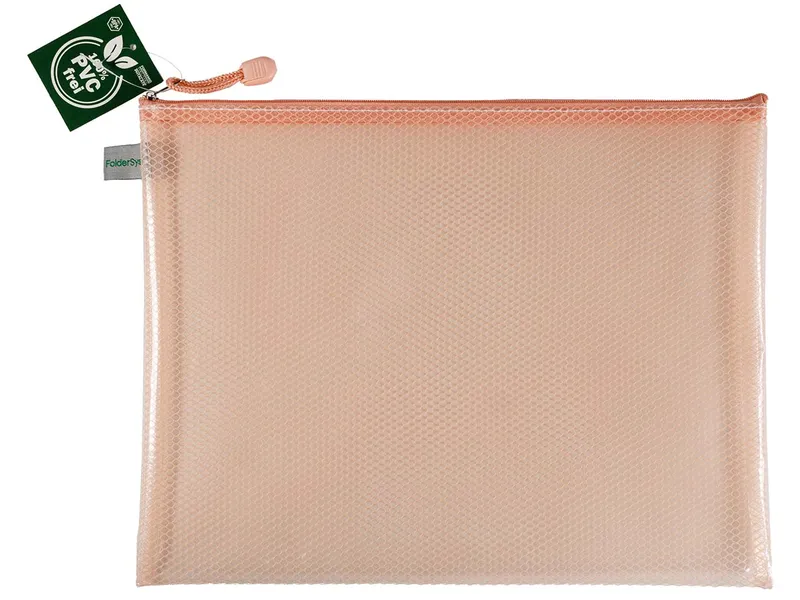 FolderSys FolderSys Kleinkram-Beutel "Candy Bag" mit RV, DIN A4, EVA, pastell apricot transparent – Produktbild 1 von 1