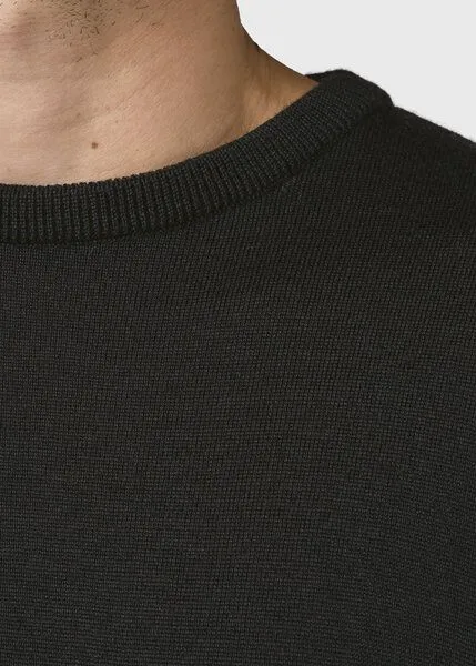 Klitmøller Collective Klitmøller Collective Merino-Strickpullover - Mens Basic Merino Wool - mulesingfrei, Schwarz (black), – Produktbild 4 von 4