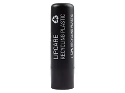 Lippenpflegestift 'Nature' Fair aus Recyclingkunststoff schwarz mit 1- farbigem Aufdruck – Produktbild 1 von 1