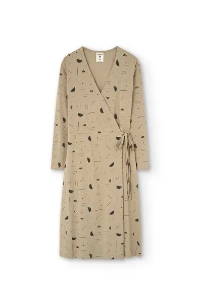 TIRALAHILACHA TIRALAHILACHA Gemma crossover dress, Beige, – Produktbild 4 von 4