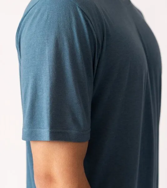 Gary Mash GARY MASH Herren Basicshirt aus Bambusviskose, Blau, – Produktbild 3 von 4