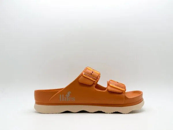 thies Vegane Ecofoam Double Sandale von thies ® aus recyceltem EVA, Bitter orange, – Produktbild 2 von 4