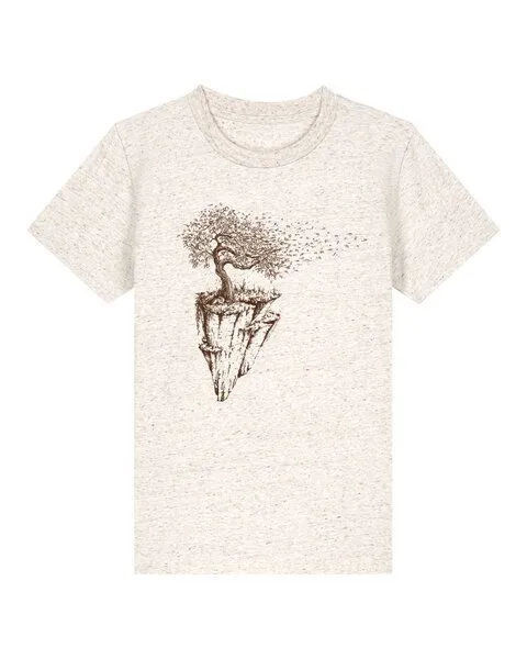 Life-Tree Life-Tree Shirt aus Biobaumwolle Fairwear für Kids "Maple Island" in verschiedenen Farben, Eco heather, – Produktbild 1 von 1