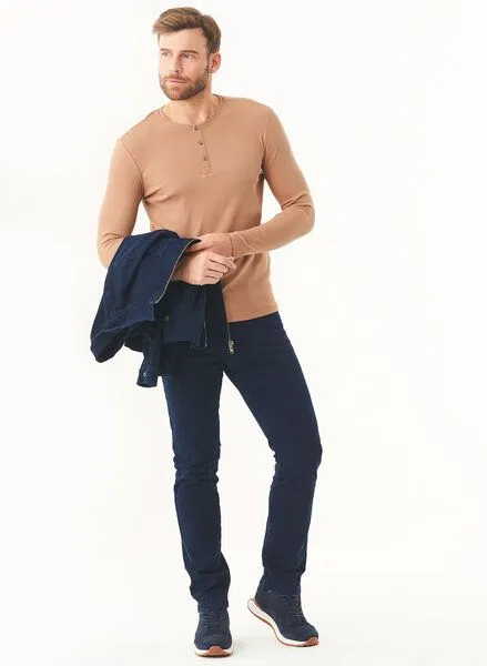 ORGANICATION ORGANICATION Jeans aus Bio-Baumwolle, Blau(dark navy), – Produktbild 2 von 3