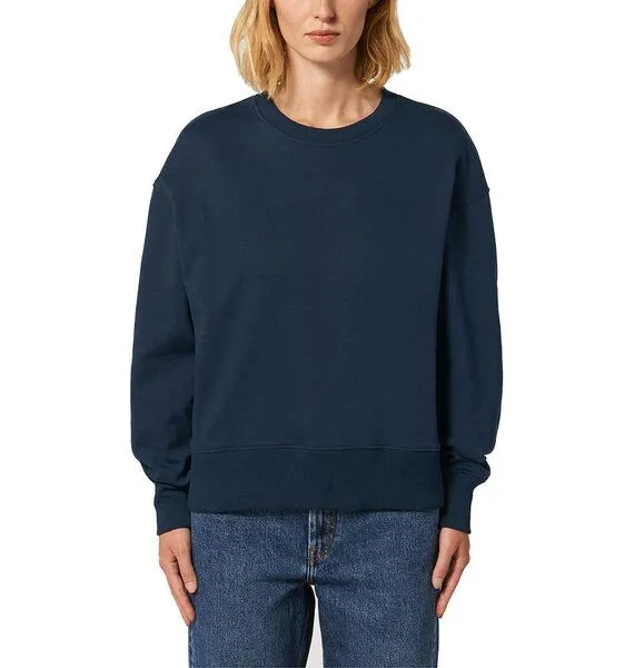 YTWOO YTWOO Lässiges Sweatshirt in Bio-Qualität, Pullover, Sweater, Unisex, Navyblau, – Produktbild 1 von 3