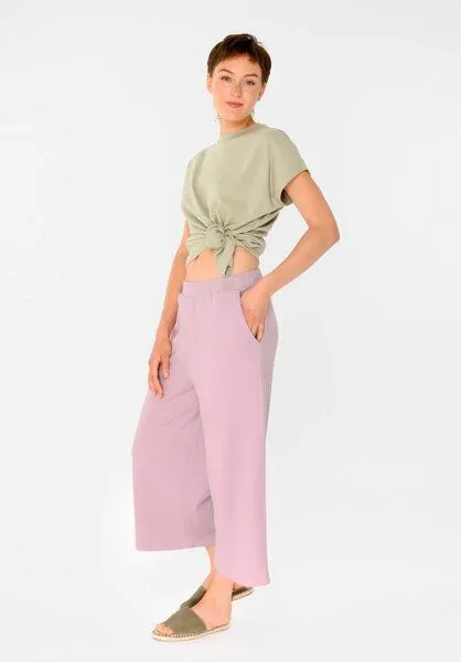 THOKKTHOKK ThokkThokk Damen Culotte aus Biobaumwolle, Dark mauve (lila), – Produktbild 2 von 5