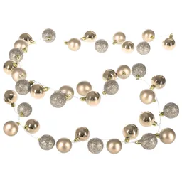 Casaria® Lichterkette Weihnachten LED Champagner 2m Kugeln – Produktbild 1 von 1