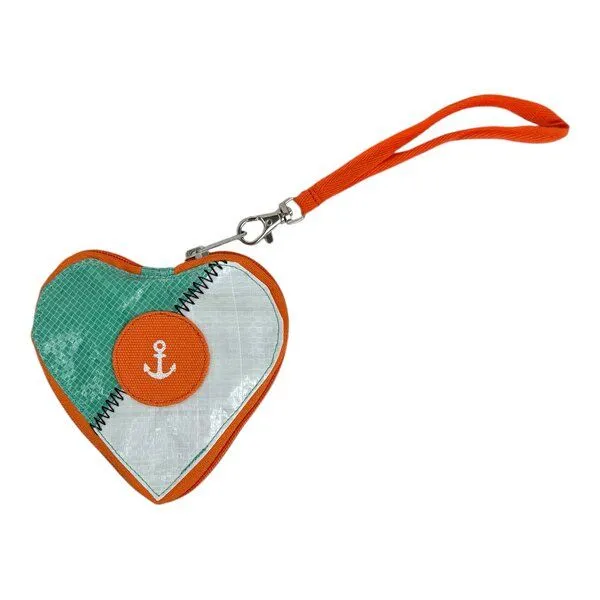 Beadbags Beadbags Kleine Herzen, Grün/weiß, – Produktbild 1 von 5