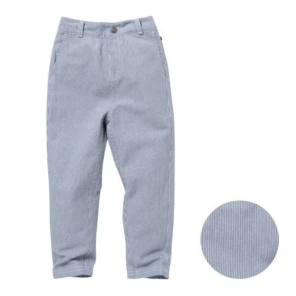 People Wear Organic People Wear Organic Hose, blau gestreift, Bio-Baumwolle – Produktbild 1 von 3