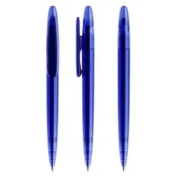 prodir prodir® Drehkugelschreiber DS 5 ohne Metallspitze, blaue Mine, dunkelblau transparent, Dunkelblau, – Produktbild 1 von 1