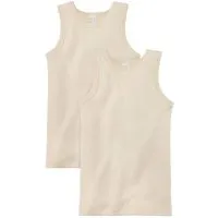 hessnatur hessnatur Achselshirt PureNature 2er-Set aus reiner Bio-Baumwolle, Natur, – Produktbild 2 von 5