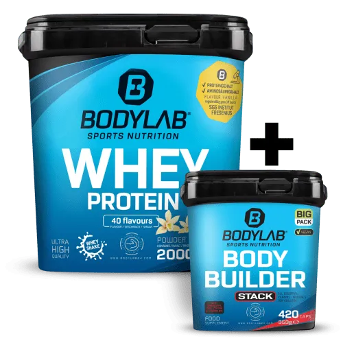 Bodylab24 Bodylab24 Whey + BIG PACK Bodybuilder Stack (420 Kapseln) – Produktbild 1 von 8