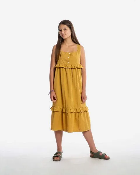 MATONA Matona Kleid | Frill Dress | aus Bio-Baumwolle | GOTS-zertifiziert, Honey, – Produktbild 1 von 4
