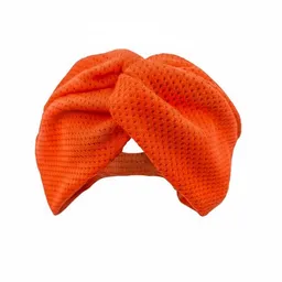 körber mode körber mode breites Haarband aus Bio Mesh Jersey Twist gerafftes Stirnband Sommer orange – Produktbild 1 von 1