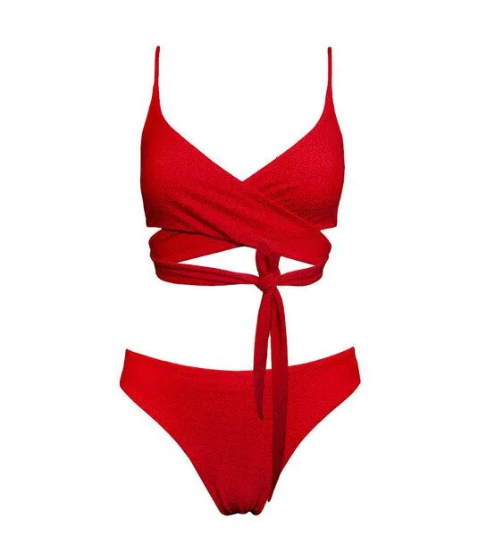 Anekdot Anekdot Bikini Set Geranium Lin Top + Skyline Slim Slip – Produktbild 2 von 4