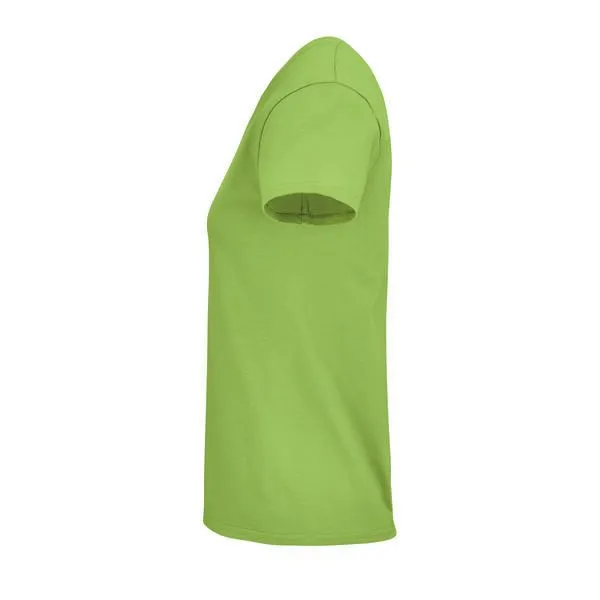 Sol's Sol's Damen T-Shirt Kurzarm Rundhals aus Bio - Baumwolle, Apple green, – Produktbild 3 von 3