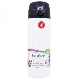 Dora's Dora's Dora’s Thermobecher "Weiß" (360ml) – Einhandverschluss – Edelstahl & Vakuumisoliert – Produktbild 1 von 1