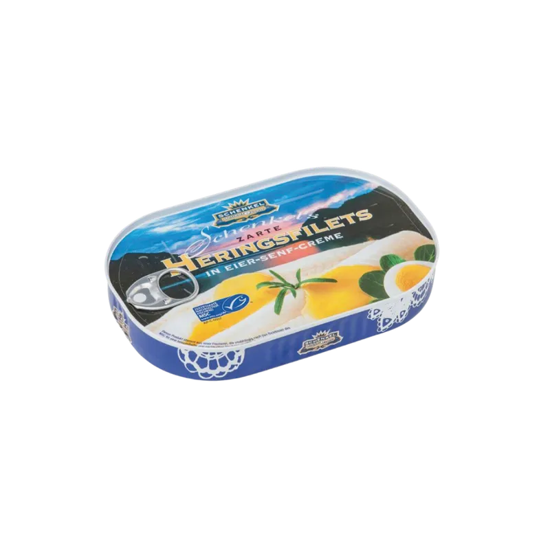Schenkel Schenkel MSC Heringsfilets in Eier-Senf-Creme, 200 Gramm – Produktbild 1 von 1