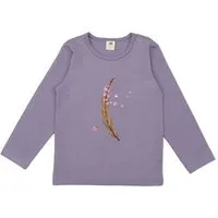 Walkiddy Kinder Langarmshirt GOTS-zertifiziert aus Bio-Baumwolle lila mit Heide-Motiv – Walkiddy – Produktbild 1 von 1
