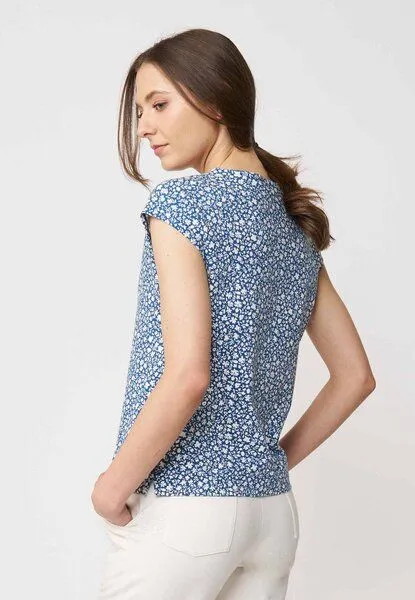 LANA Organic LANA Organic Sommershirt für Damen, Modell Kim, Cinthia true navy, – Produktbild 3 von 4