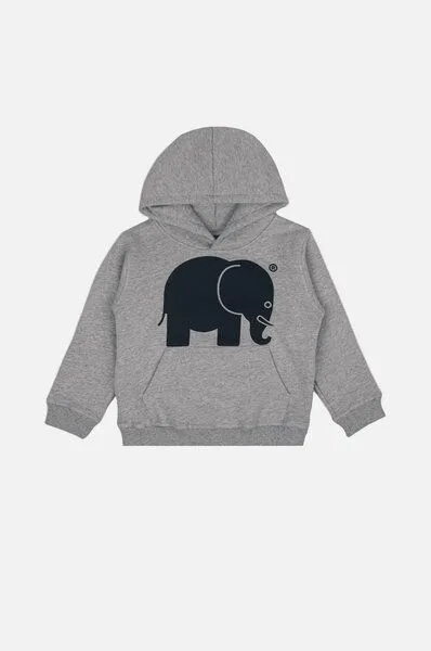 Trendsplant Trendsplant Kid's Organic Classic Hoodie Heather Grey, Grau, – Produktbild 2 von 4