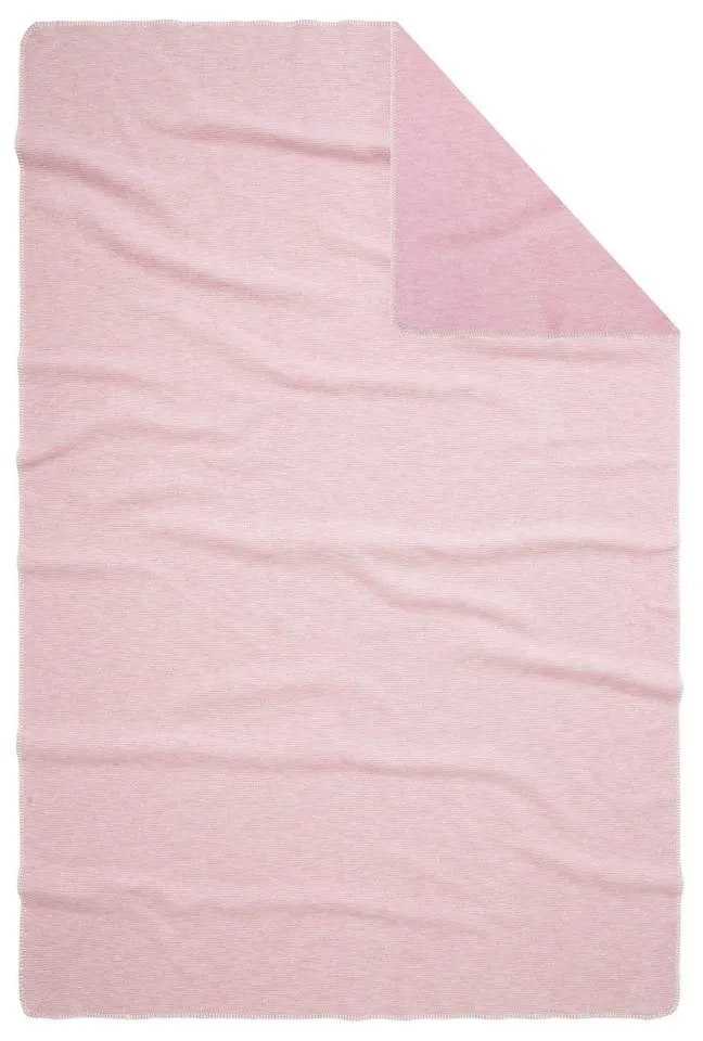 Wohndecke Jannis, OTTO home, GOTS zertifiziert - aus Bio-Baumwolle, Kuscheldecke, Rosa, – Produktbild 4 von 5