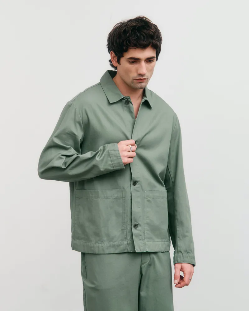 Rotholz Rotholz Herren vegan Jacke Workwear Leaf Green, Hellgrün, – Produktbild 1 von 2