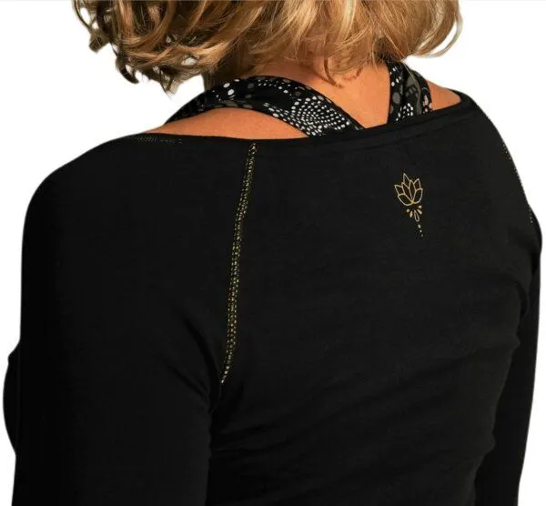 The Spirit of OM The Spirit of OM Yoga Longsleeve, Schwarz, – Produktbild 3 von 3