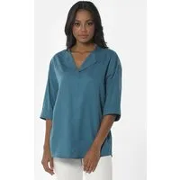 ORGANICATION ORGANICATION 3/4-Arm Bluse aus TENCEL Lyocell – Produktbild 1 von 1