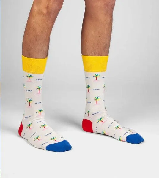 DillySocks DillySocks Socken Palm Paradise aus Biobaumwoll-Mix, Mehrfarbig, – Produktbild 3 von 4