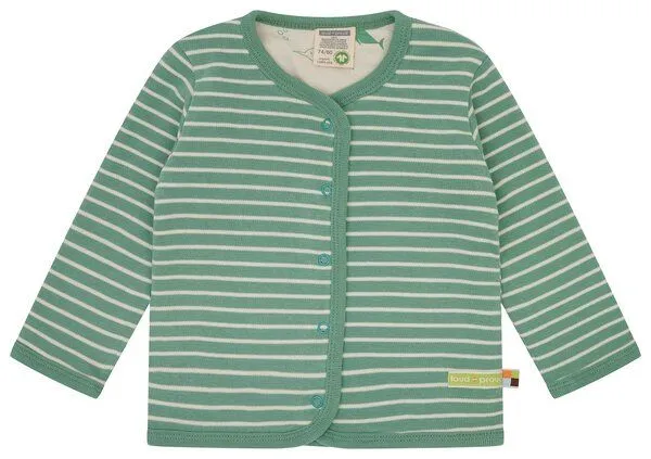 loud + proud loud + proud Babys & Kinder Wendejacke, GOTS-zertifiziert, Bamboo(grün), – Produktbild 1 von 4