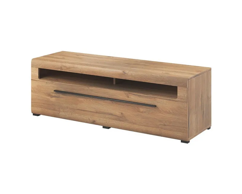 Lomadox Lowboard TURDA-83, Grandson beleuchtet modernen Stil Metallgriffen 160/52/50 cm, Braun, – Produktbild 1 von 5