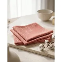 Nature by Adam Nature by Adam Argentinian Criolla Light Serviette 4er Pack - Made in Germany - 100% Bio-Baumwolle, Rot, – Produktbild 1 von 1