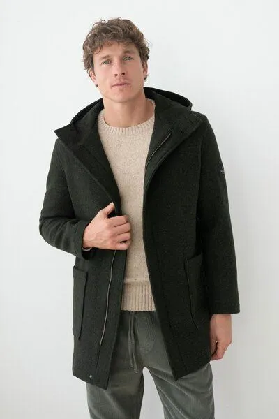 TWOTHIRDS TWOTHIRDS Winterjacke mit Kapuze Melchor, Dark green, – Produktbild 2 von 3