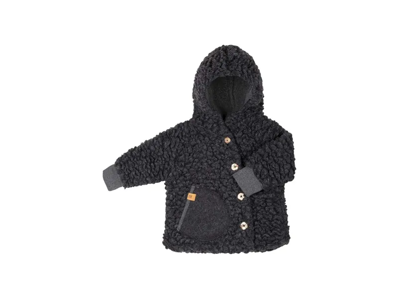 Pure pure by Bauer PURE PURE by Bauer Baby und Kinder Kapuzenjacke anthrazit Gr. 86/92, Grau, – Produktbild 1 von 1
