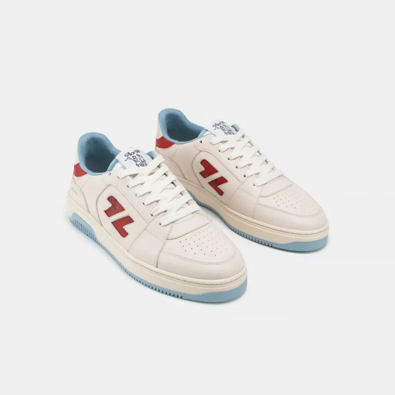 Zèta Zèta Herren vegan Sneaker Ace 98 Hellblau/ Rot, Blau, – Produktbild 2 von 2