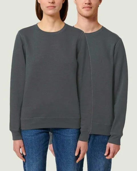 YTWOO YTWOO Unisex Sweatshirt | fairtrade & ökologisch, Anthrazit, – Produktbild 1 von 4