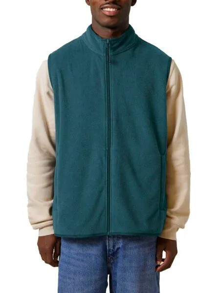 YTWOO YTWOO Herren ärmellose Basic Fleecejacke aus 100% recyceltem Polyester, Sternenblau, – Produktbild 1 von 4