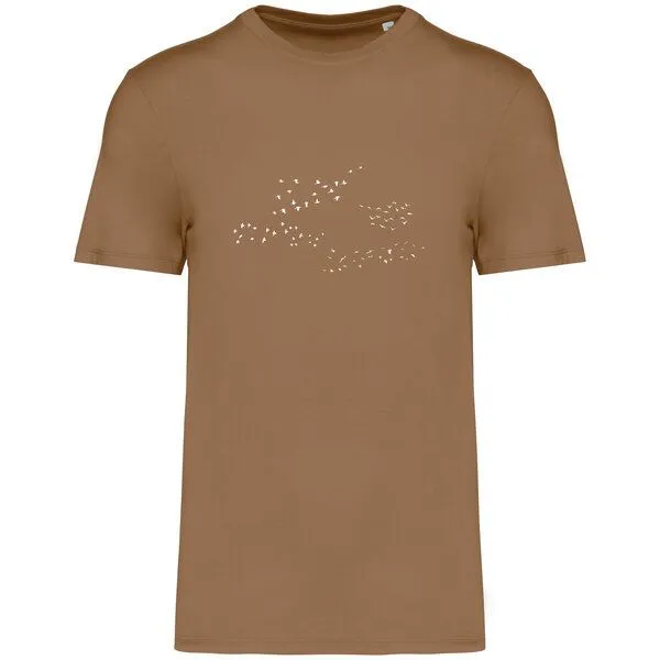 Greenspired Greenspired Basic Bio T-Shirt Skybirds Nr. 4 ( 155g/m²) XXS - 5 XL, Kamel, – Produktbild 1 von 1
