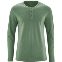 HempAge HempAge Herren Langarm-Shirt Hanf/Bio Baumwolle, Herb, – Produktbild 1 von 1