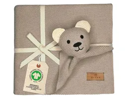 Babydecke DIKOS® Babydecke SCHMUSE-Bär Baby Geschenk Mädchen Junge Geschenkset, DIKOS, Geschenk zur Geburt, PREMIUM Qualität, 100 % BIO Baumwolle – Produktbild 1 von 1